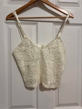 Victoria's Secret Cream Lace Camisole & bottoms